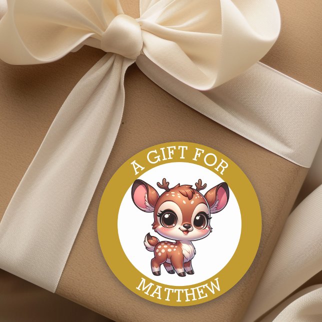 Adesivo Personalizado Um Presente Para O Natal (Criador carregado)