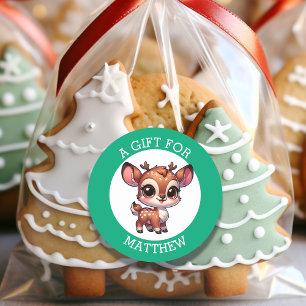 Adesivo Personalizado Um Presente Para O Natal