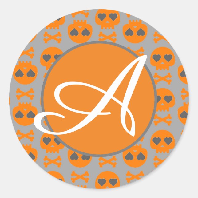 ADESIVO PERSONALIZADOR INICIAL DE HALLOWEEN (Frente)