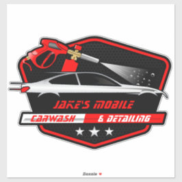 Adesivo Personalizar a empresa detalhada de lavagem de car