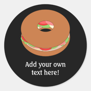 Adesivo Personalizar este gráfico Bagel