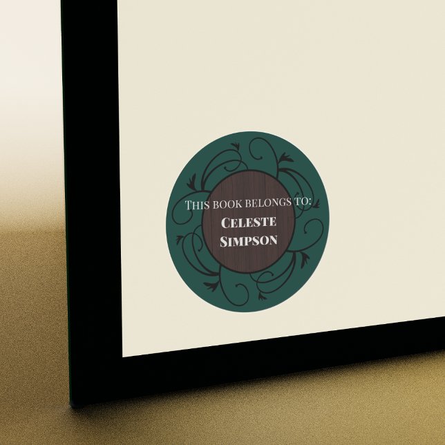 Adesivo Personalizar este livro pertence a | Inspiração gó (Criador carregado)