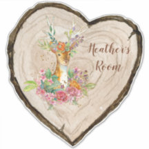 Personalizar Floral Encantado Coração de Veado Fat