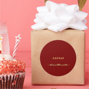 Adesivo Personalizar Impressão Dourado Negrito