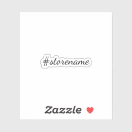 Adesivo Personalizar # Nome do Repositório em Cursivo