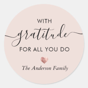 Adesivo Personalizar Nome Gratidão Script Moderno Obrigado