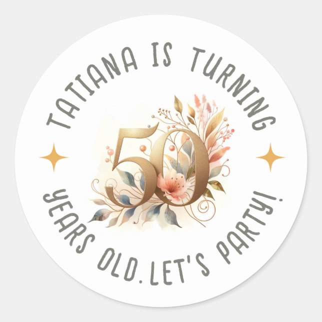 Adesivo Personalizar o arquivo de celebração da Festa de a (Frente)