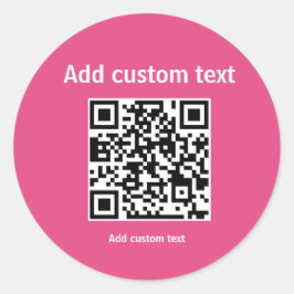 Adesivo personalizar o código QR personalizar o Web site C