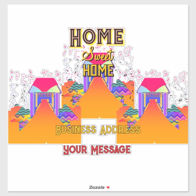 Adesivo Personalizar o Home Sweet Home Imóveis (Folha)