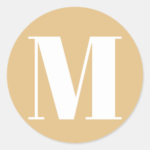 Adesivo Personalizar o monograma número inicial de camelo