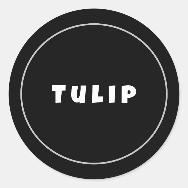 Adesivo Personalizar o nome da empresa em preto (Frente)