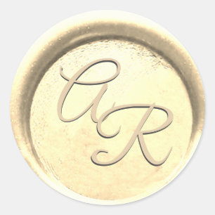 ADESIVO *~* PERSONALIZAR SELAGEM DE CERA EM OURO AMARELO C