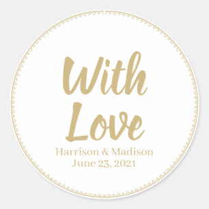 Adesivo personalizar texto Favoritos de presente de casame