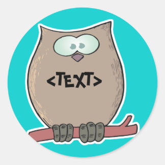 Adesivo Personalizar uma Coruja,<TEXT>