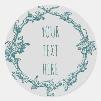 Adesivo Personalizar Vintage Style Frame Sticker