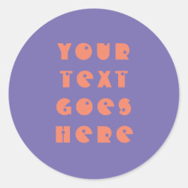 Adesivo personalizável alterar o texto aqui em texto pesso