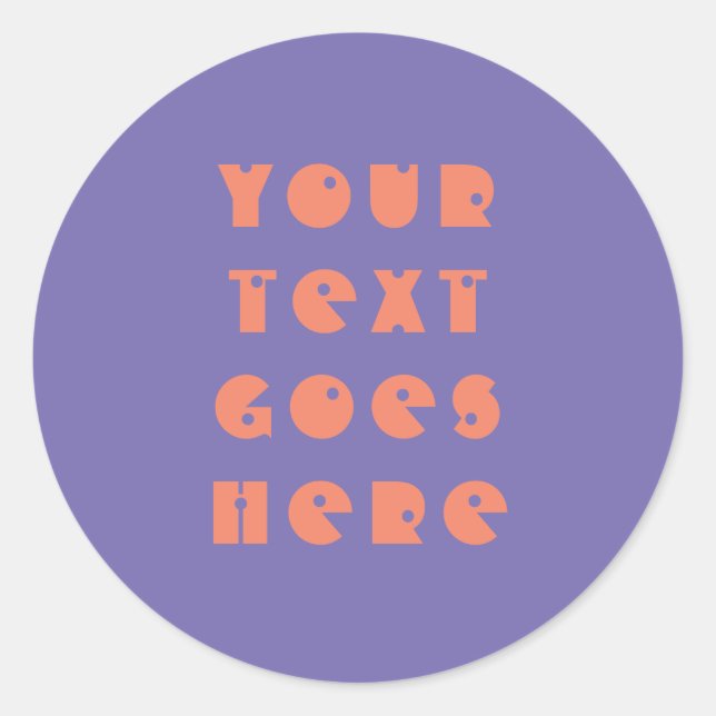 Adesivo personalizável alterar o texto aqui em texto pesso (Frente)