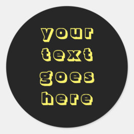 Adesivo personalizável alterar o texto aqui em texto pesso