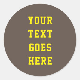 Adesivo personalizável alterar o texto aqui em texto pesso