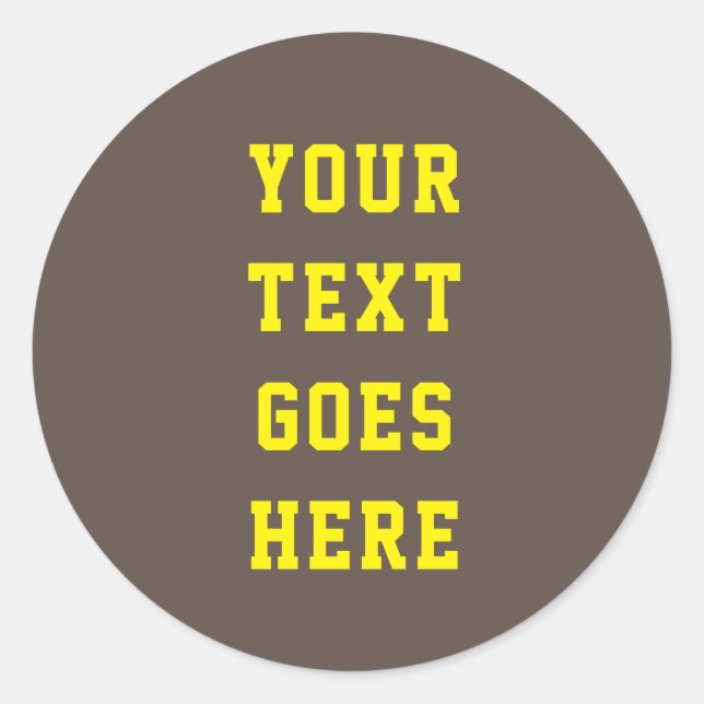 Adesivo personalizável alterar o texto aqui em texto pesso (Frente)