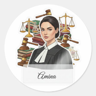 Adesivo Personalizável de Advogado Profissional co