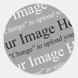 Adesivo personalizável de imagem e texto