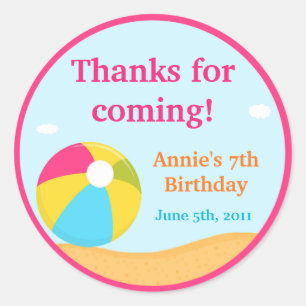 Adesivo Personalizável de Partidos de Praia