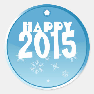 Adesivo personalizável do feliz ano novo