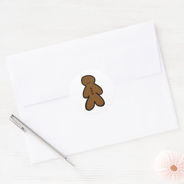Adesivo personalizável do Gingerpão (Envelope)