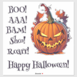 Adesivo personalizável do Halloween