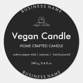 Adesivo Personalizável para velas caseiras