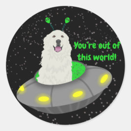 Adesivo Personalizável Você está fora deste mundo!