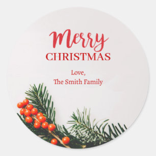 Adesivo Personalize a Feliz Fenda de Natal