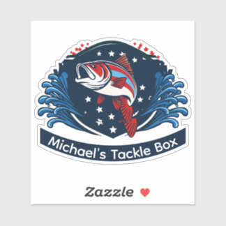 Adesivo Personalize equipamentos de pesca com este baixo p