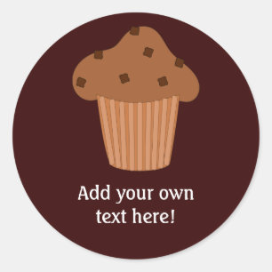 Adesivo Personalize este gráfico do muffin da