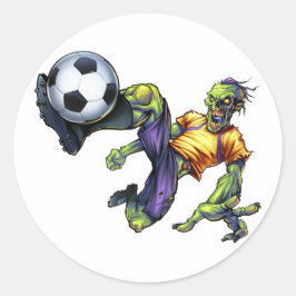 Adesivo Personalize Jogador de Futebol Zumbi Assustador de