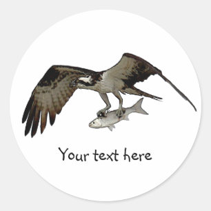 Adesivo Personalize-me! Osprey com peixes