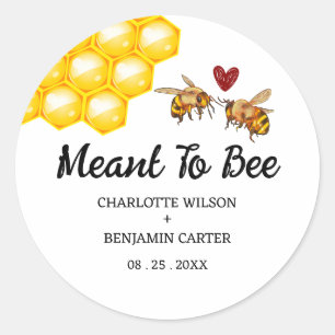 Adesivo Personalize Meant To Bee Envelope de Casamento & F