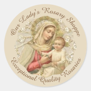 Adesivo PERSONALIZE nossa senhora do bebê Jesus do rosário