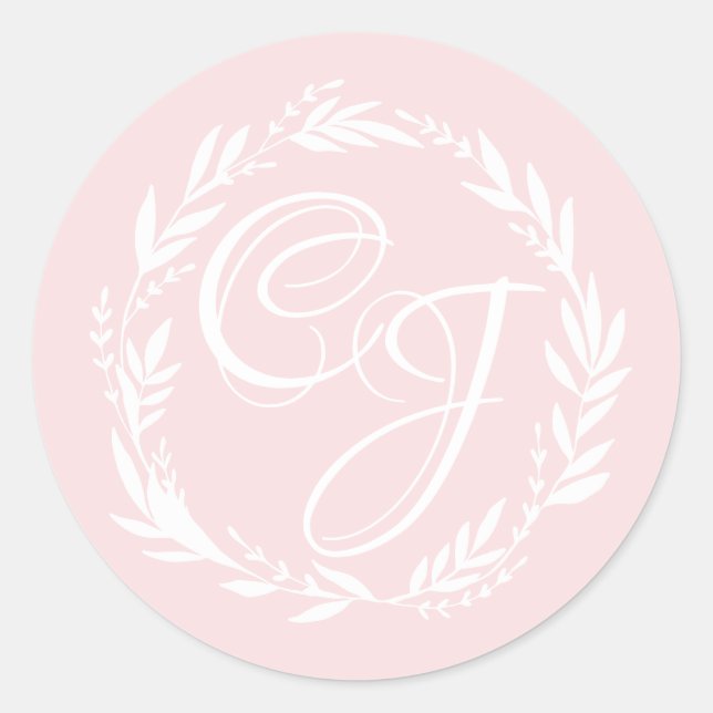 Adesivo Personalize os Stickers Brancos Monogramas (Frente)