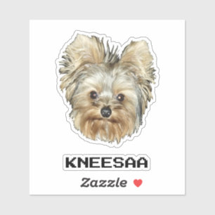 Adesivo Personalize! Pet Head Photo & Name