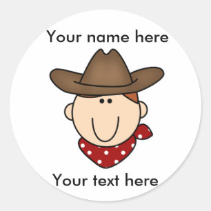 Adesivo Personalize-se vaqueiro