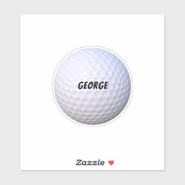 Adesivo Personalize seus próprios itens. Golf Ball por exe (Folha)