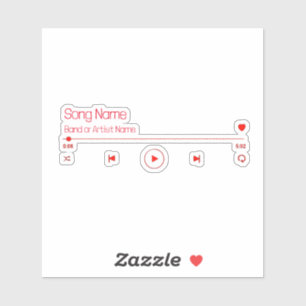 Adesivo Personalize Sua Música Favorita