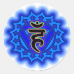 Adesivo Personalize sua própria garganta Chakra de Chakra