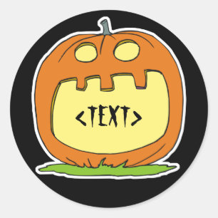 Adesivo Personalize um Jack-O-Lanterna,<TEXT>