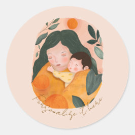 Adesivo Personalized Boho Botanical Mama Love