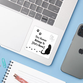 Adesivo Personalized Cat Lover Laptop Sticker