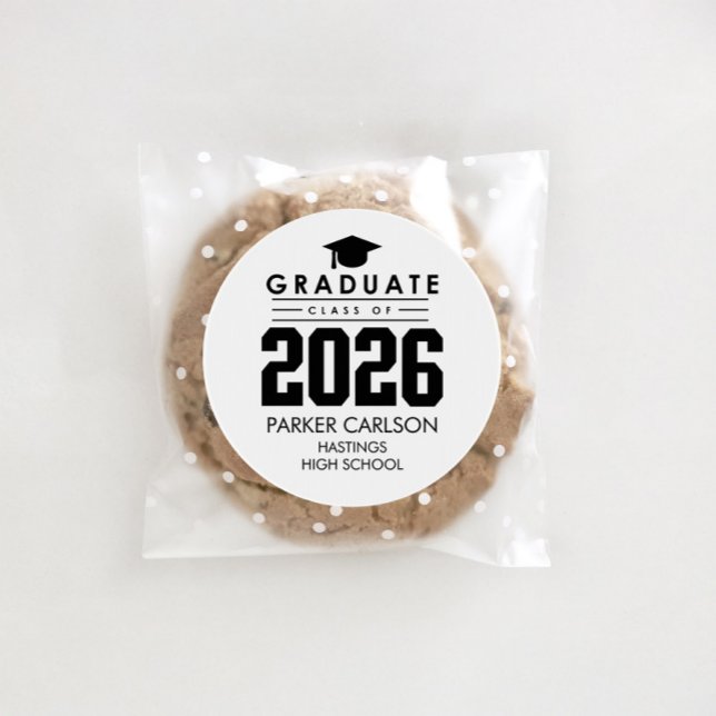 Adesivo Personalized Class of 2026 Graduation Sticker (Criador carregado)