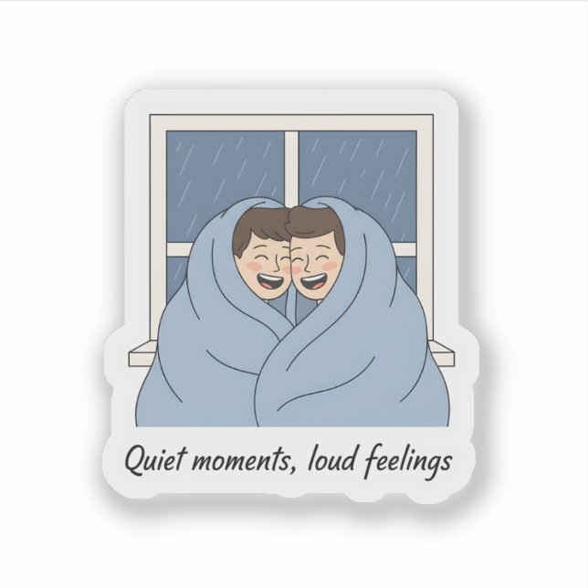 Adesivo Personalized Cozy Couple & Cat Gifts (Frente)